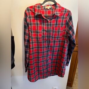 Kori Lightweight Plaid Tunic